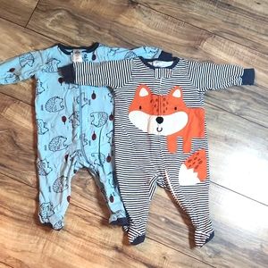 Set of two pj's, 0-3 month old
